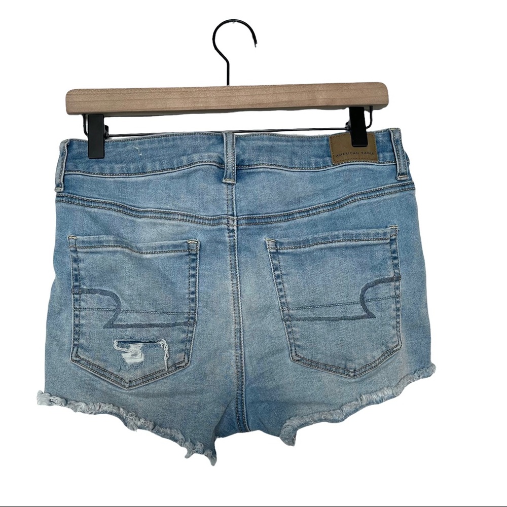 American Eagle Hi-Rise Shortie Cutoff Jean Shorts - Picture 7 of 7